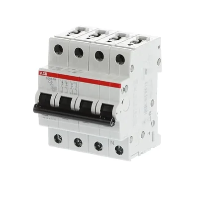 Interruttore automatico S203-C6NA | 3P+N | Carattere C | 6A | 6kA | CA |