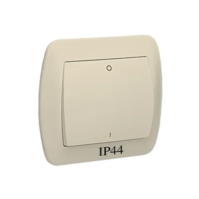 Interruttore bipolare 230V, beige