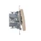 Interruttore bipolare con retroilluminazione LED (modulo) 10A, 250V, connettori rapidi, crema
