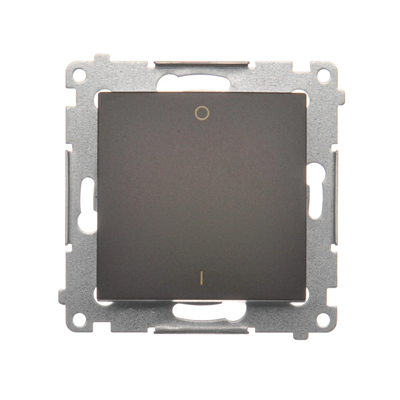 Interruttore bipolare (modulo) 230V, bronzo opaco metallizzato