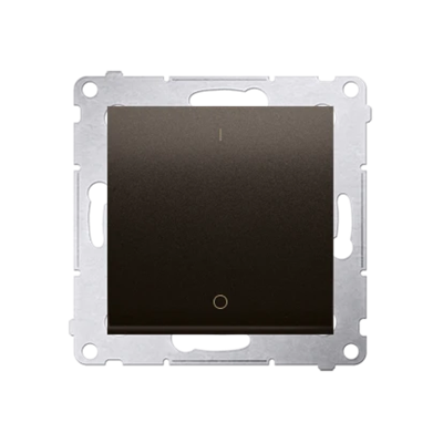 Interruttore bipolare (modulo) 230V, bronzo opaco metallizzato