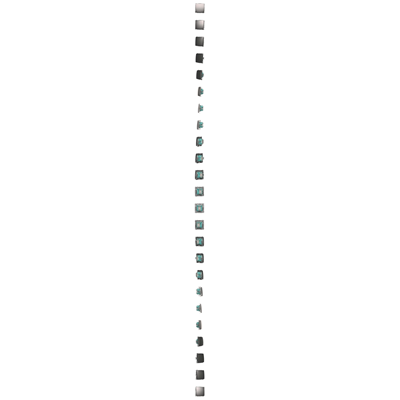 Interruttore bipolare (modulo) 230V, inox metallizzato