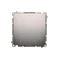 Interruttore bipolare (modulo) 230V, inox metallizzato