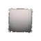 Interruttore bipolare (modulo) 230V, inox metallizzato