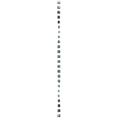 Interruttore bipolare (modulo) 230V, inox metallizzato