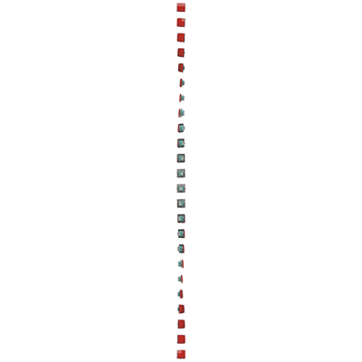 Interruttore bipolare (modulo) 230V, rosso