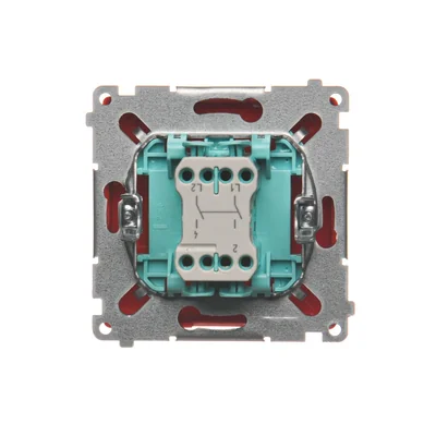 Interruttore bipolare (modulo) 230V, rosso
