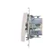 Interruttore candela (modulo) 10A 250V connettori rapidi, bianco