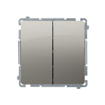 Interruttore candela (modulo) 10A 250V terminali a vite satinato (metallico)