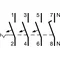 Interruttore di sovracorrente, 10kA, B, 3+N, 25A