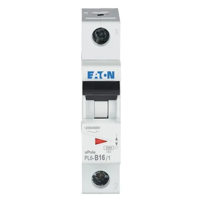 Interruttore di sovracorrente PL6-B16/1 6kA, In=16A, caratteristica B, monopolare, serie PL6