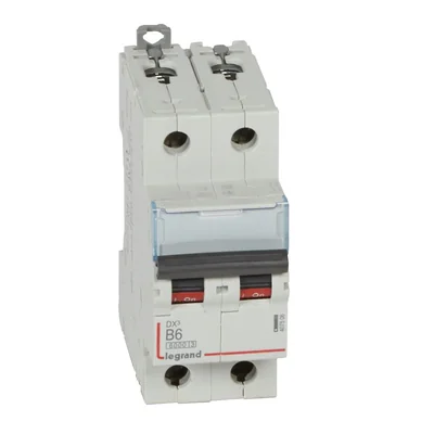 INTERRUTTORE DI SOVRACORRENTE S 302 2P B 6A 6000A SERIE DX3