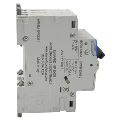INTERRUTTORE DI SOVRACORRENTE S 303 3P C 6A 6000A SERIE DX3