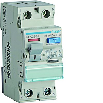 Interruttore differenziale 25A 300mA 2 poli. digitare un