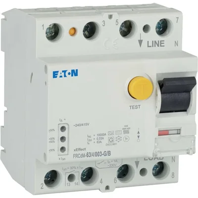 Interruttore differenziale digitale FRCdM-63/4/003-G/B 10kA, In=63A,IΔN=0.03A, tipo G/B, 4 poli. Serie FRCdM
