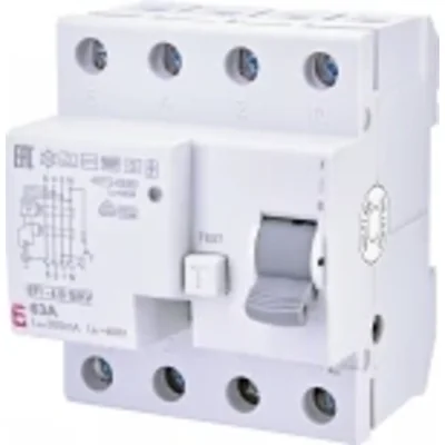 Interruttore differenziale EFI-4 B G/KV 63/0.3 Tipo B, a ritardo breve