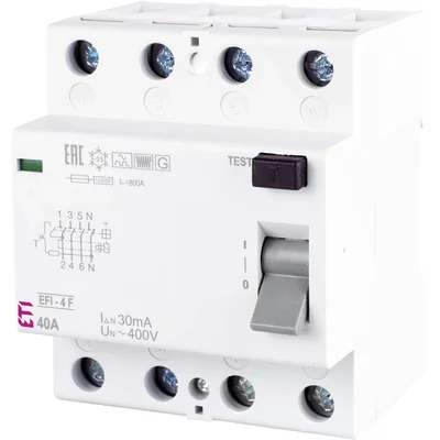 Interruttore differenziale EFI-4 F 40/0.03 Tipo F