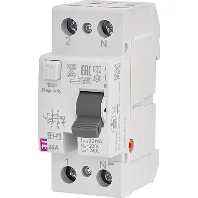 Interruttore differenziale EFI-P2 A 25/0.03