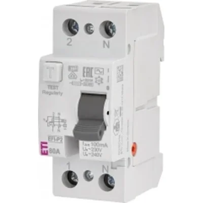 Interruttore differenziale EFI-P2 AC 80/0.1