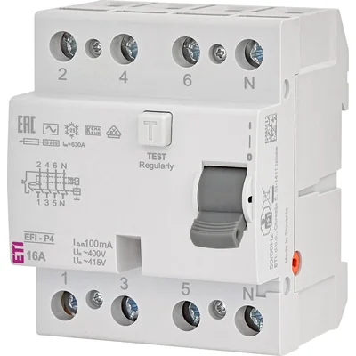 Interruttore differenziale EFI-P4 AC 16/0.1