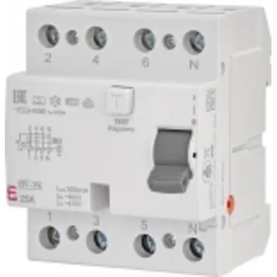 Interruttore differenziale EFI6-P4 AC 25/0,03 6kA 4 poli