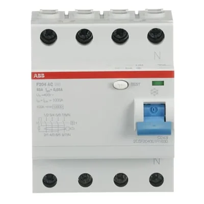 Interruttore differenziale F204 AC-63/0.03 | 4P | CA | 63A | 30mA | istantaneo |