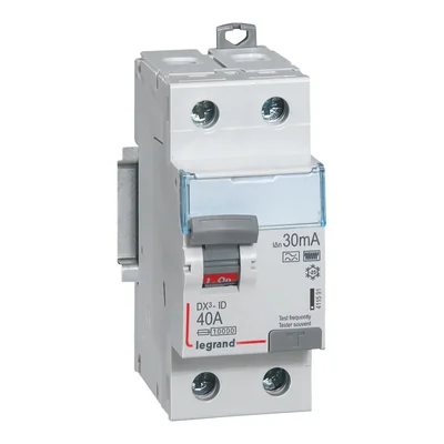 Interruttore differenziale serie DX3, tipo F (HPI) P 302 2P, 40A 30mA