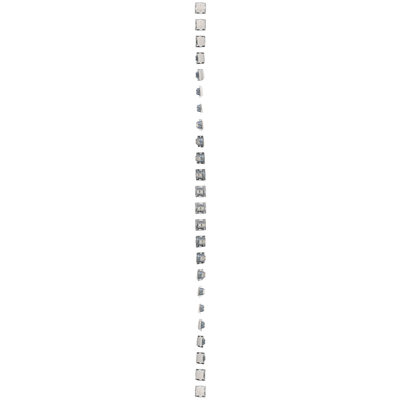 Interruttore doppia croce, 2 tasti (modulo) 230, bianco