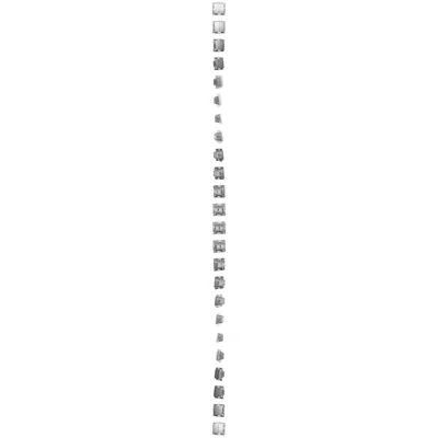 Interruttore doppia croce, 2 tasti (modulo), 230V, argento metallizzato