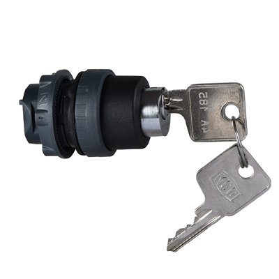 Interruttore Harmony XB5 Ø22 con chiave pushturn, chiave rotonda in plastica 4A185