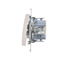 Interruttore (modulo) bipolare 10A, 250V, connettori rapidi, bianco