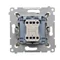 Interruttore (modulo) bipolare 10A, 250V, connettori rapidi, oro (metallizzato)