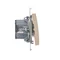Interruttore (modulo) bipolare 16A, 250V, morsetti a vite, crema