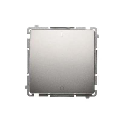 Interruttore (modulo) bipolare 230V, satinato metallizzato