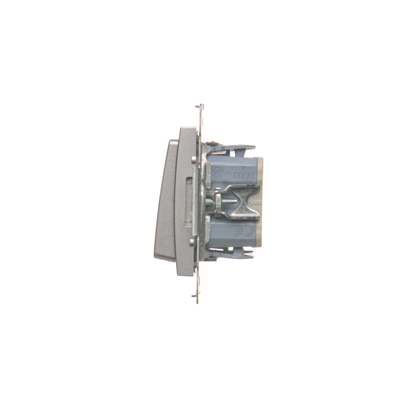 Interruttore (modulo) doppia tenda 230V, connettori rapidi. , argento metallizzato