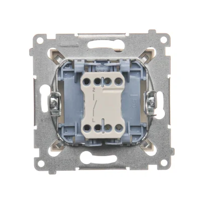 Interruttore (modulo) unipolare 10A, 250V, connettori rapidi, crema