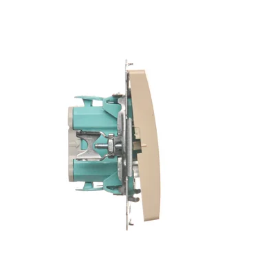 Interruttore (modulo) unipolare 10A 250V, morsetti a vite beige