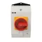 Interruttore on-off T3-4-8344/I2/SVB, 8 poli, 32 A, 90°, in custodia IP65, manopola rosso-gialla con lucchetto
