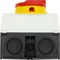 Interruttore on-off T3-4-8344/I2/SVB, 8 poli, 32 A, 90°, in custodia IP65, manopola rosso-gialla con lucchetto