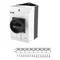 Interruttore on-off T3-4-8344/I2/SVB-SW, 8 poli, 32 A, 90 °, in custodia IP65, manopola nera con lucchetto
