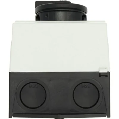 Interruttore on-off T3-4-8344/I2/SVB-SW, 8 poli, 32 A, 90 °, in custodia IP65, manopola nera con lucchetto