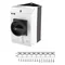 Interruttore on-off T3-4-8344/I2/SVB-SW, 8 poli, 32 A, 90 °, in custodia IP65, manopola nera con lucchetto