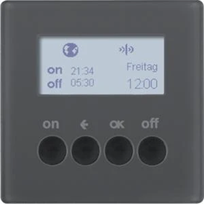 Interruttore orario KNX RF QUICKLINK Q.1/Q.3 antracite