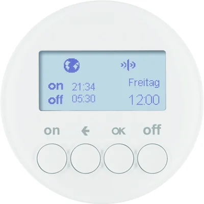 Interruttore orario KNX RF QUICKLINK R.1/R.3, bianco lucido