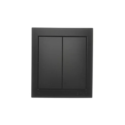 Interruttore per apparecchi di illuminazione a montaggio superficiale Simon Aquaclick WA-CW5xxxx-xx-49xx, IP44, 10AX, 250V~, morsetti a vite; nero