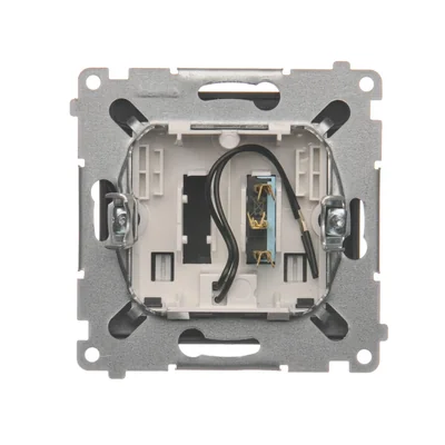 Interruttore per hotel con retroilluminazione 10A (modulo) antracite (metallico)