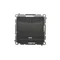 Interruttore per hotel Simon 54 WMDL-0H1xx1-049 con illuminazione (modulo); nero *Solo per telai S54 PREMIUM. Richiede relè/contattore