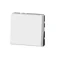 INTERRUTTORE PER SCALE A MOSAICO - 2 MODULI BIANCO ANTIBATTERICO 10AX-250V~