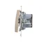 Interruttore per scale con retroilluminazione a LED (modulo) 230V, oro metallizzato