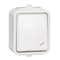 Interruttore per scale, IP44, bianco